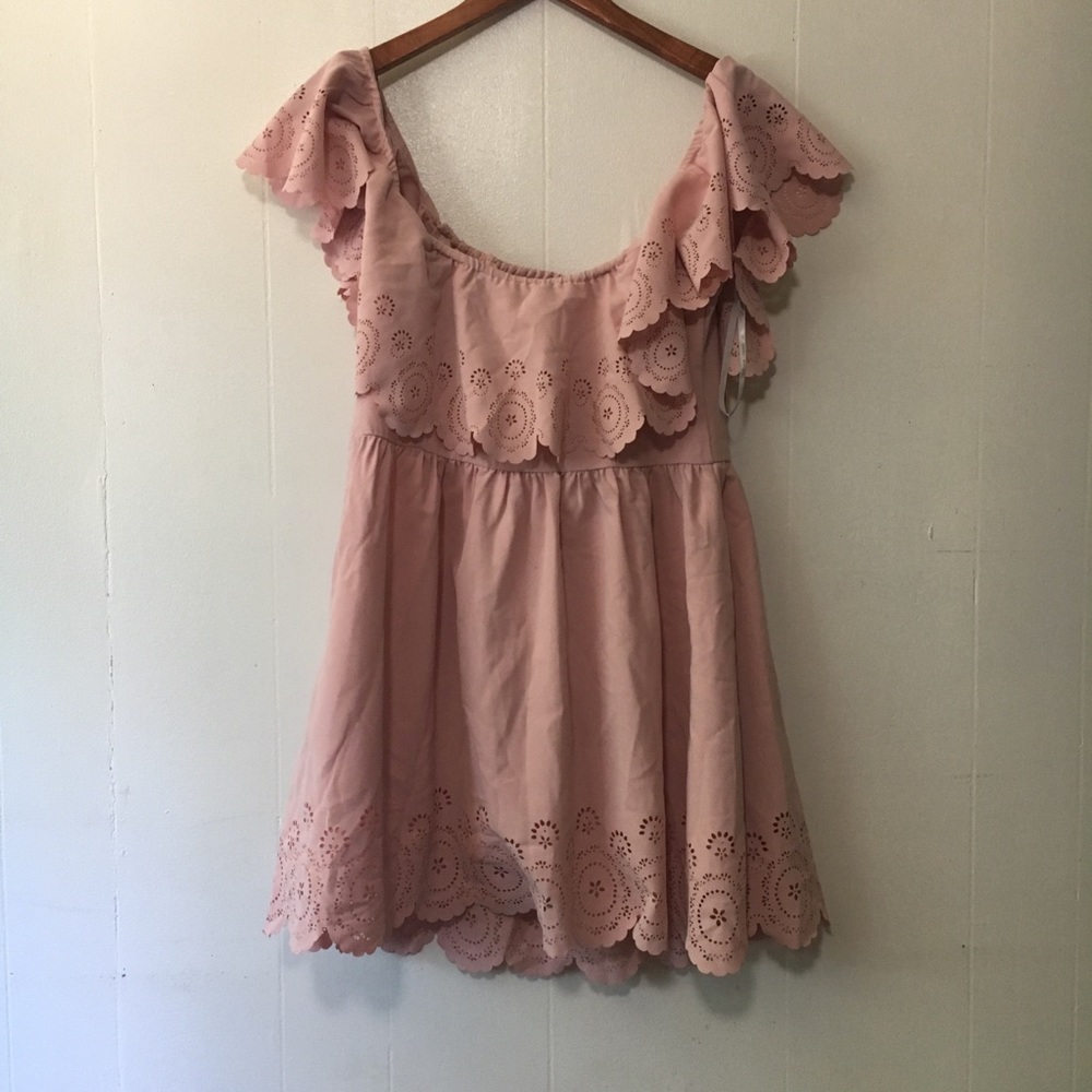 • SOLD // lovers + friends cutout scallop dress • - Picture 8 of 8